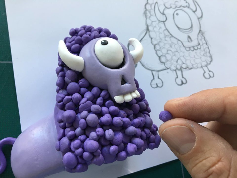 Modelage du Zombison de Play-Doh