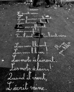 Craieation "L'écrit vainc." de Ma rue par Achbé