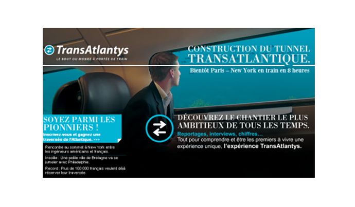 Visuel de campagne TransAtlantys de Voyages-SNCF.com par DDB Paris