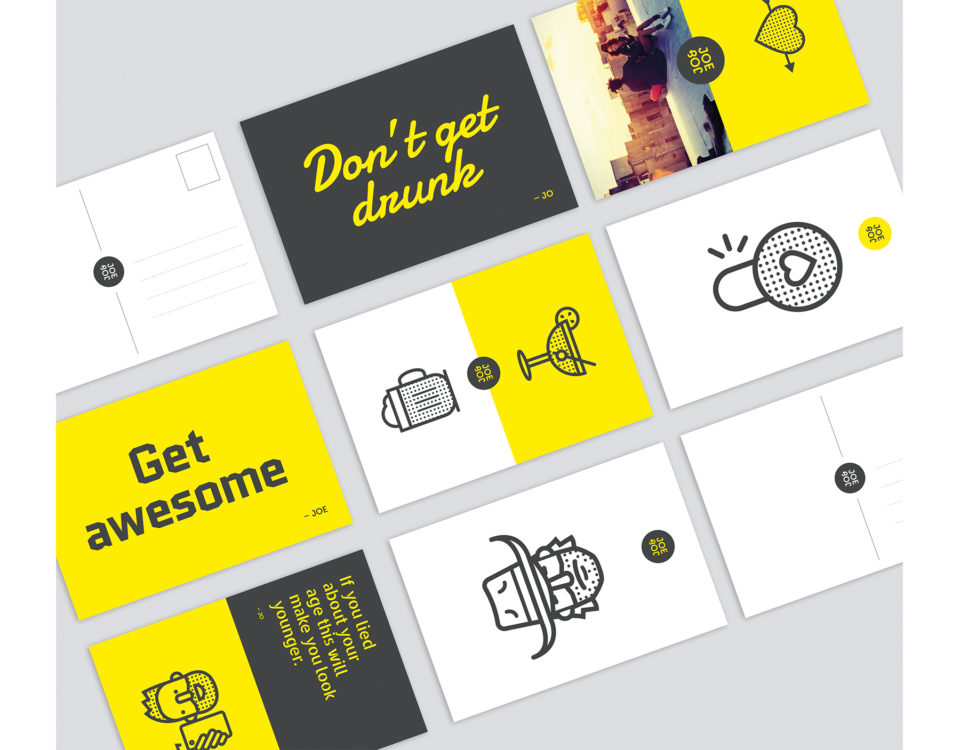 Déclinaison de l'identité de Jo & Joe par La Rédaction W