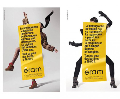 Campagne Éram sur les coulisses de la mode